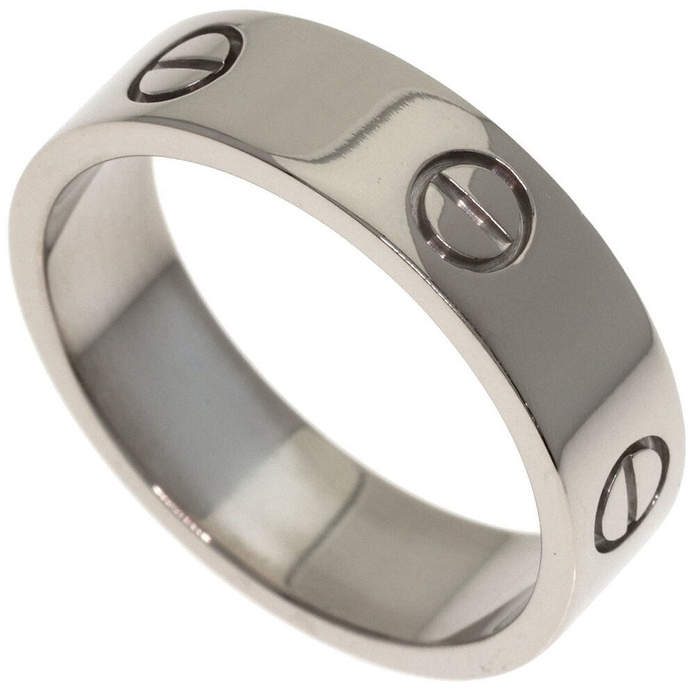 CARTIER 18k Silver Love Ring #61
